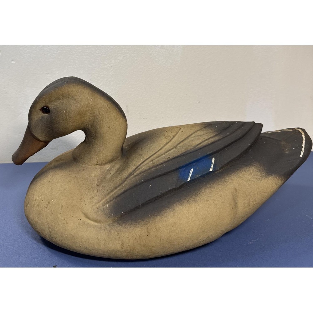 VTG Atco D3 Duck Decoy Lititz PA‎ Fiber Hunting Waterfowl-16.5" Cabin Decor